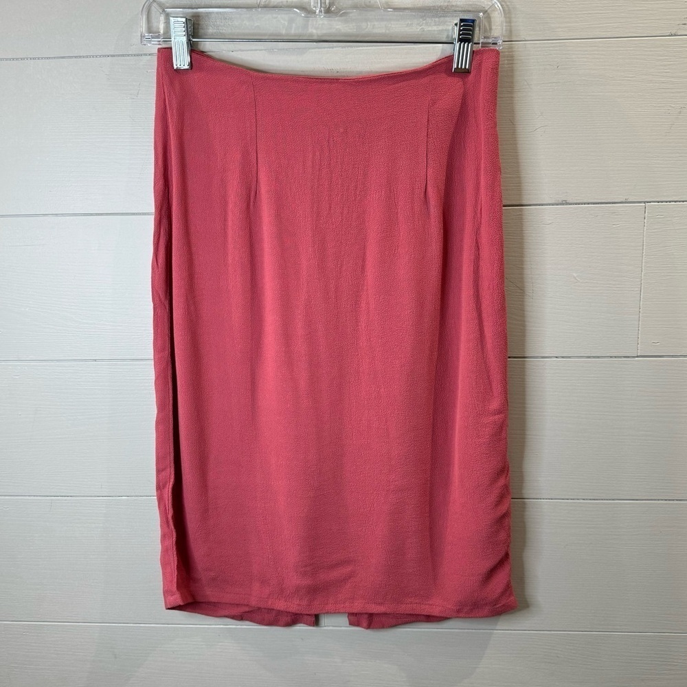 Reformation Pink Midi Skirt
